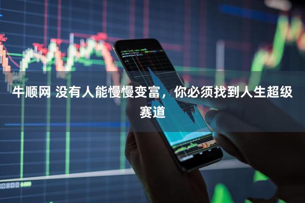 牛顺网 没有人能慢慢变富，你必须找到人生超级赛道
