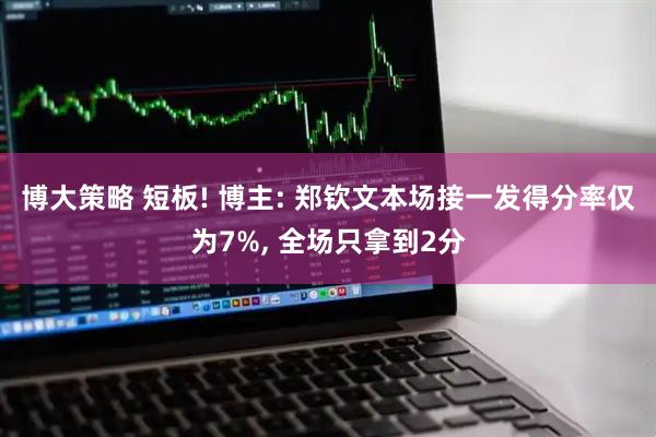 博大策略 短板! 博主: 郑钦文本场接一发得分率仅为7%, 全场只拿到2分